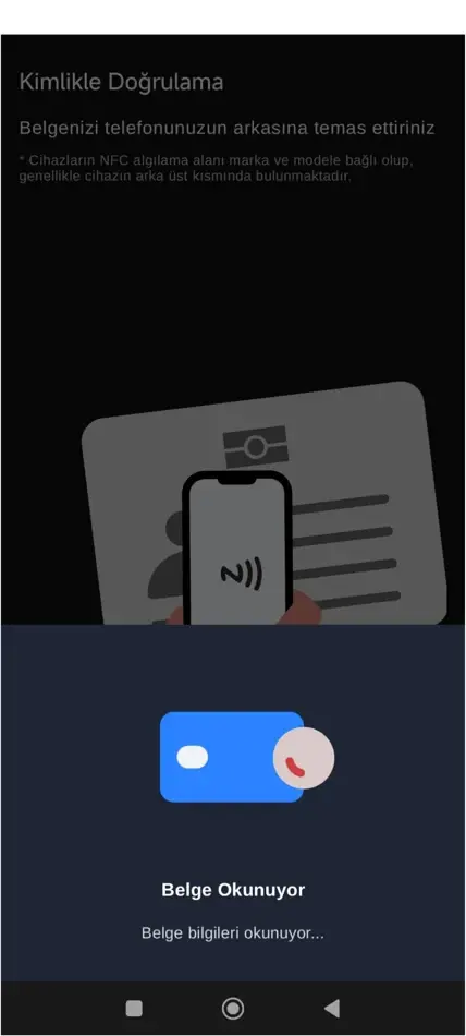 Adım 11: Kimliği telefonun arkasına temas ettirin